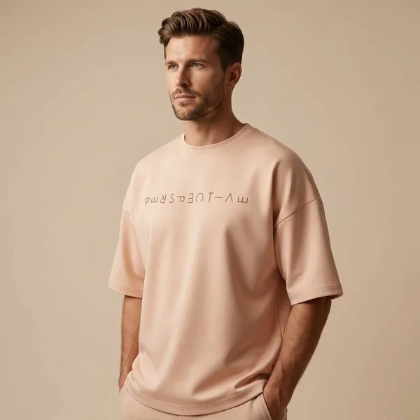 Peach_Cotton_Premium_T_Shirt