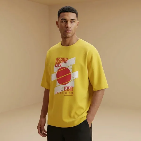 Mustard_Yellow_Cotton_Premium_T_Shirt