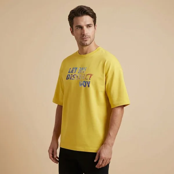 Mustard_Yellow_Cotton_Premium_T_Shirt