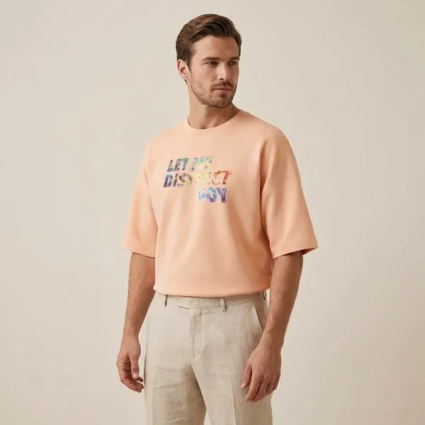 Peach_Cotton_Premium_T_Shirt