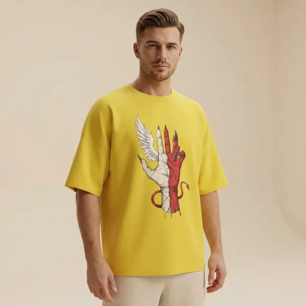 Mustard_Yellow_Cotton_Premium_T_Shirt