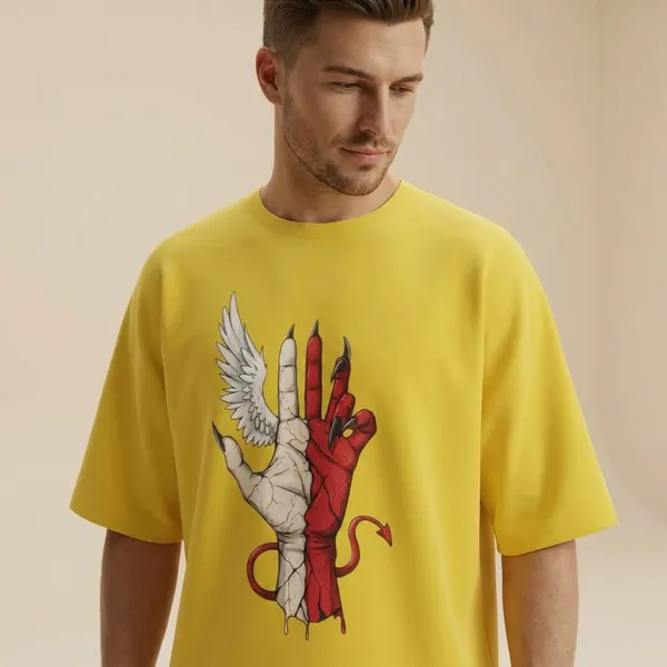 Mustard_Yellow_Cotton_Premium_T_Shirt