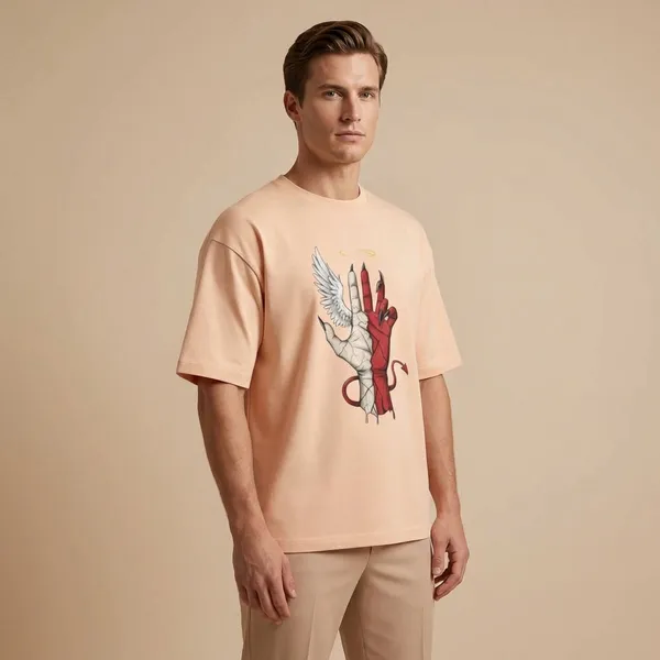 Peach_Cotton_Premium_T_Shirt
