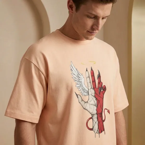 Peach_Cotton_Premium_T_Shirt
