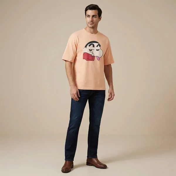 Peach_Cotton_Premium_T_Shirt