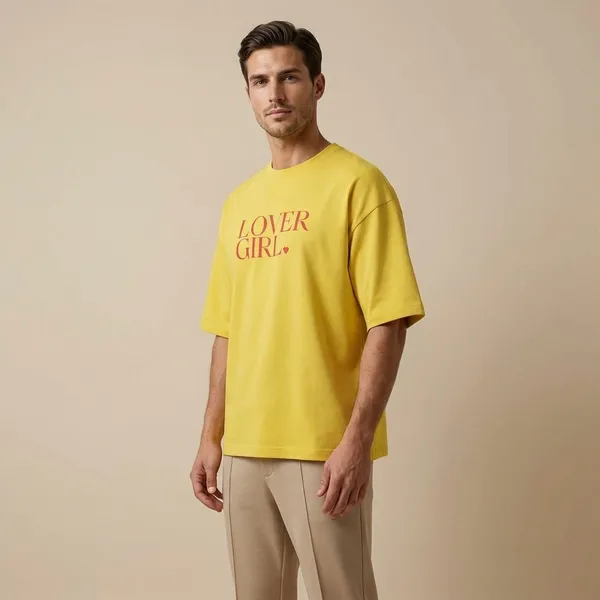 Mustard_Yellow_Cotton_Premium_T_Shirt