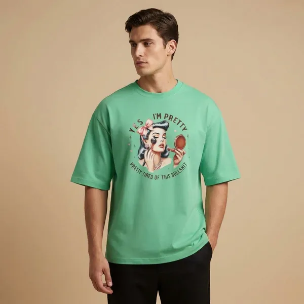 Pista_Green_Cotton_Premium_T_Shirt