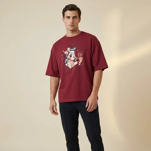 Maroon_Cotton_Premium_T_Shirt
