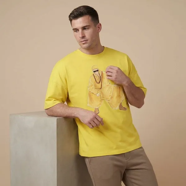 Mustard_Yellow_Cotton_Premium_T_Shirt