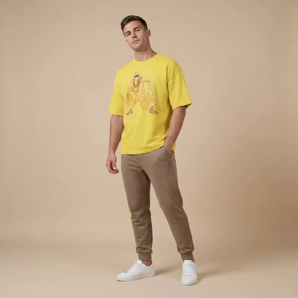Mustard_Yellow_Cotton_Premium_T_Shirt