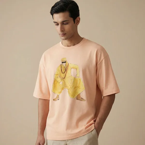 Peach_Cotton_Premium_T_Shirt