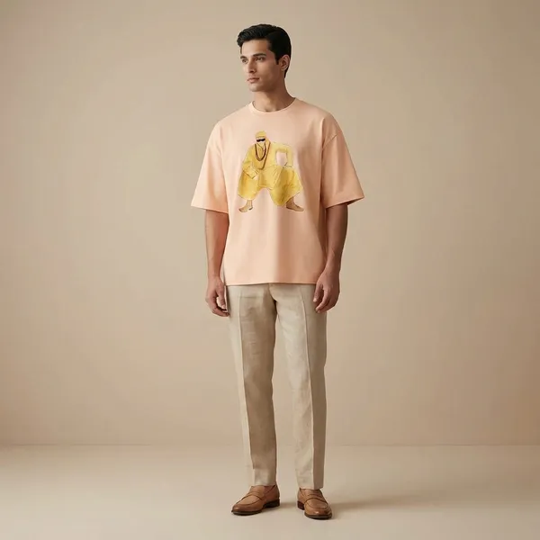 Peach_Cotton_Premium_T_Shirt