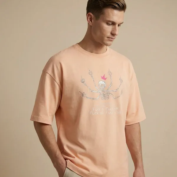 Peach_Cotton_Premium_T_Shirt