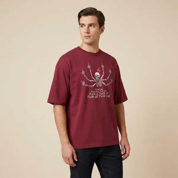 Maroon_Cotton_Premium_T_Shirt
