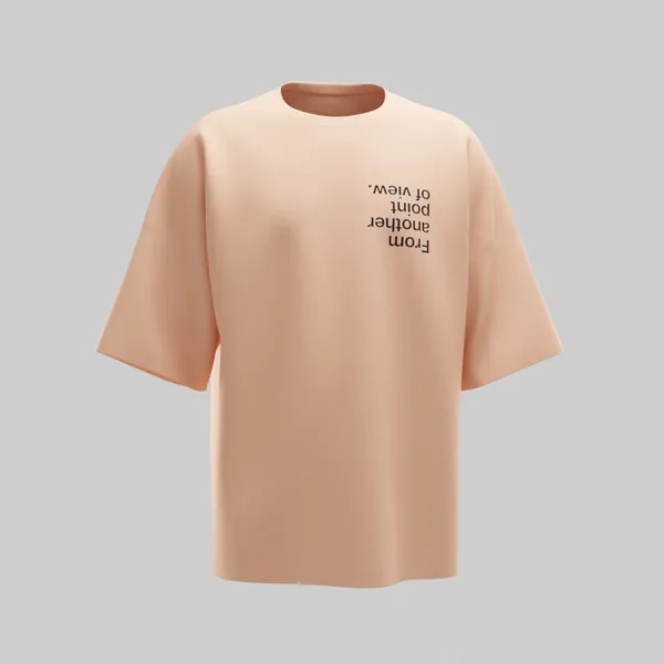 Peach_Cotton_Premium_T_Shirt