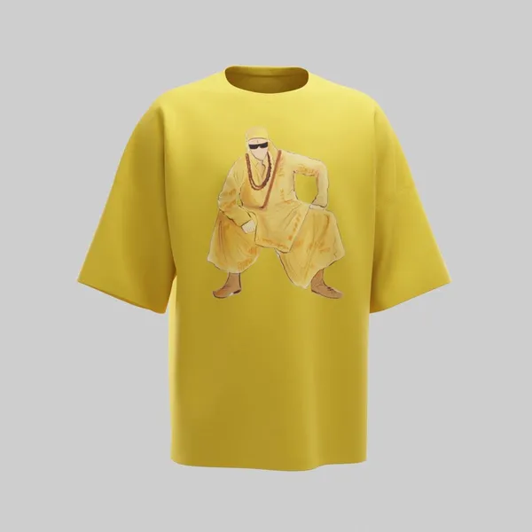 Mustard_Yellow_Cotton_Premium_T_Shirt