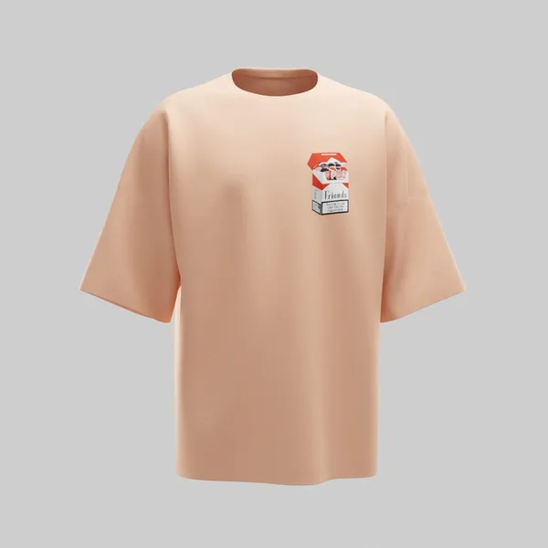 Peach_Cotton_Premium_T_Shirt