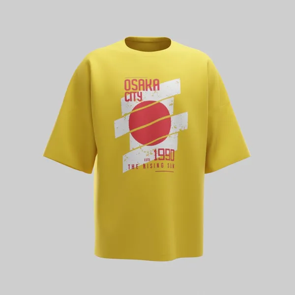 Mustard_Yellow_Cotton_Premium_T_Shirt