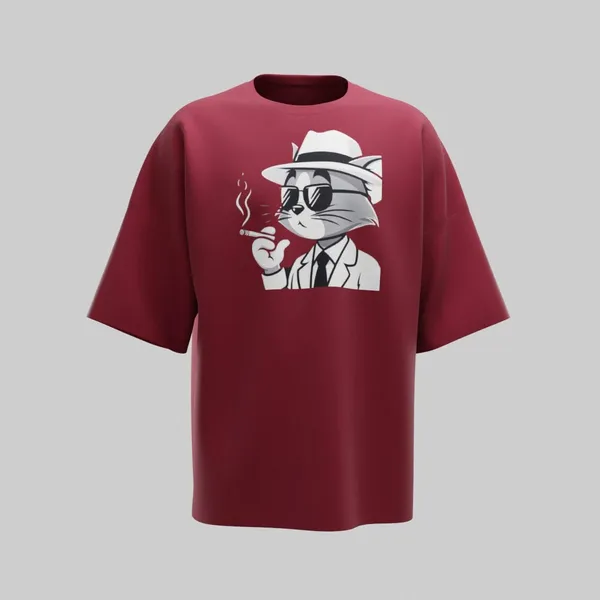 Maroon_Cotton_Premium_T_Shirt