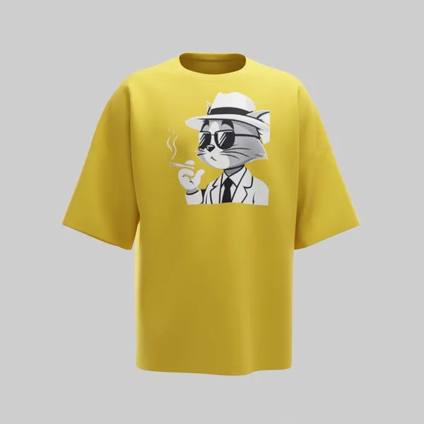 Mustard_Yellow_Cotton_Premium_T_Shirt