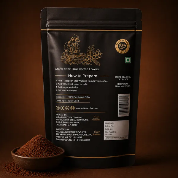 True_Coffee_Spray_Dried_Instant_Coffee_|_Pure_Coffee_Powder_|_Pack_Of_2_|_200_Gm_Each
