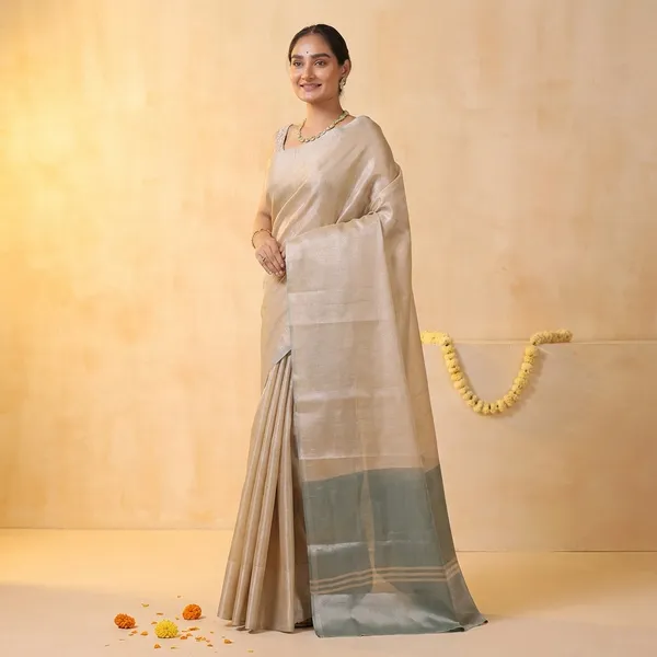 Pink_Pure_Silk_Contrast_Border_Saree_With_Blouse_Piece_For_Women