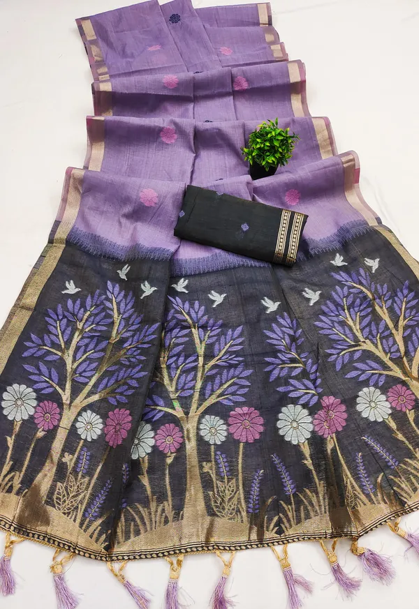 Soft_Pure_Muga_Cotton__saree_with_Meenakari__weaving_touchup_motifs_design