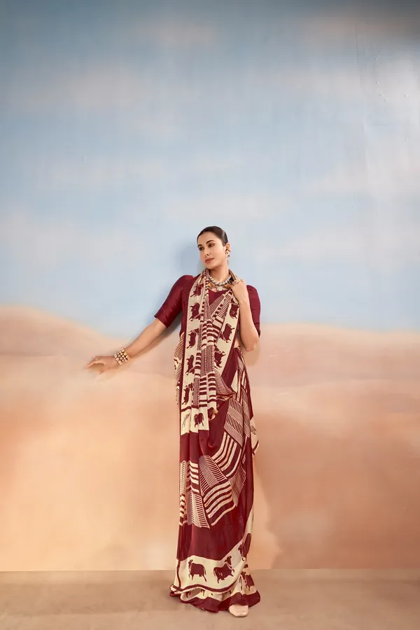 Abstract_Nomad_Lines_Satin_Chiffon_Saree