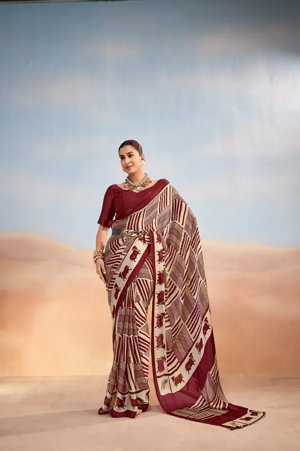 Abstract_Nomad_Lines_Satin_Chiffon_Saree