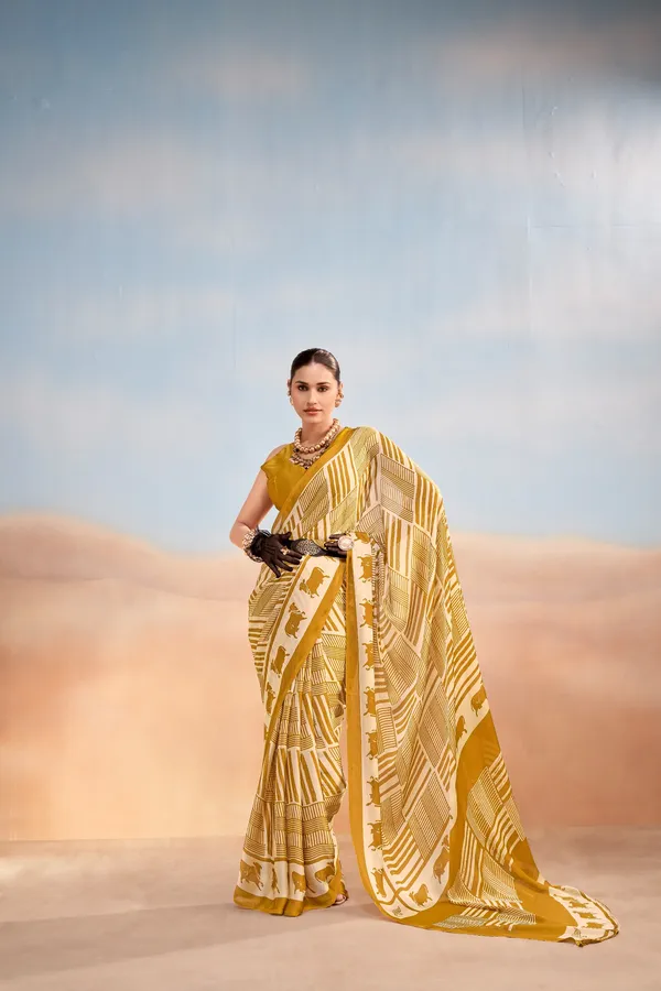 Abstract_Nomad_Lines_Satin_Chiffon_Saree