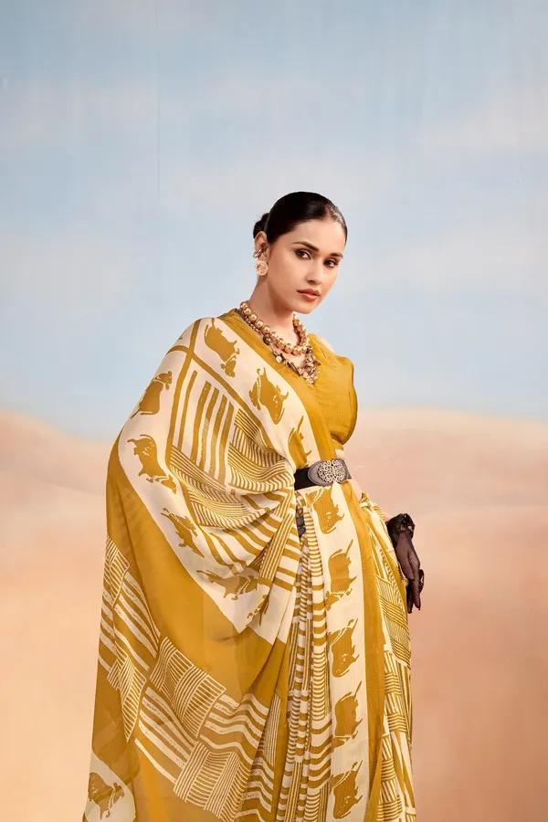 Abstract_Nomad_Lines_Satin_Chiffon_Saree