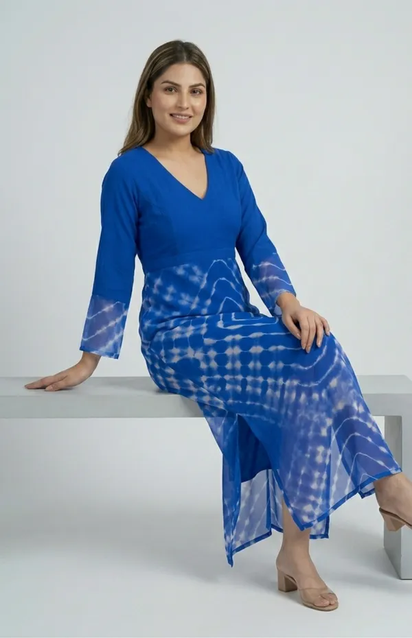 Blue_Premium_Crepe_Ocean_Long_Dress_For_Women_and_Girls