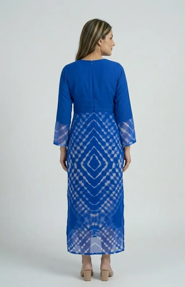 Blue_Premium_Crepe_Ocean_Long_Dress_For_Women_and_Girls