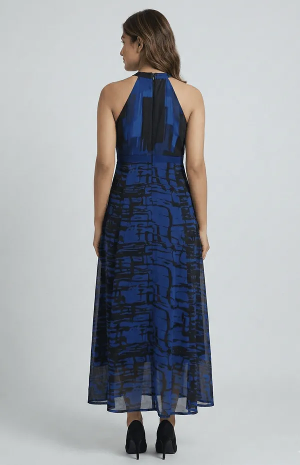 Black_And_Blue_Premium_Crepe_Azure_Long_Western_Dress_For_Women_and_Girls