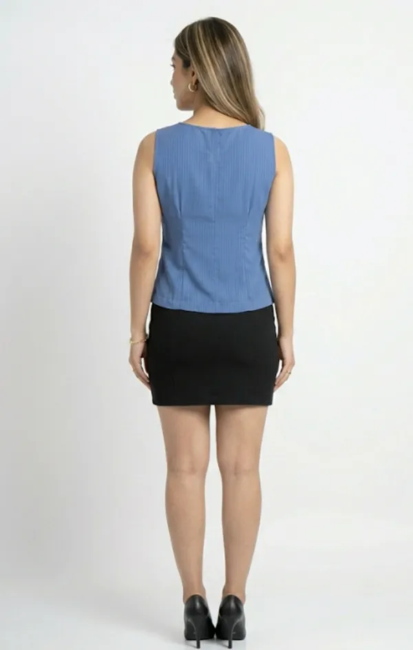 Blue_Premium_Crepe_Azure_Ease_Sleeveless_Top_For_Women_and_Girls