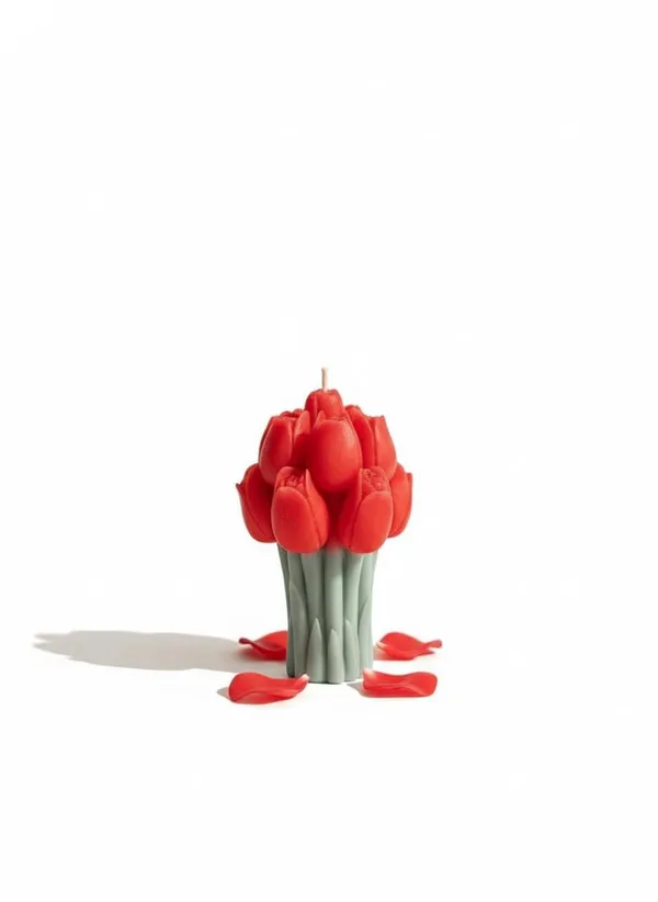 Red_Handmade_Tulip_Bouquet_Soy_Wax_Candle_Floral_Scented_Candle_For_Home_Decor_Gifting
