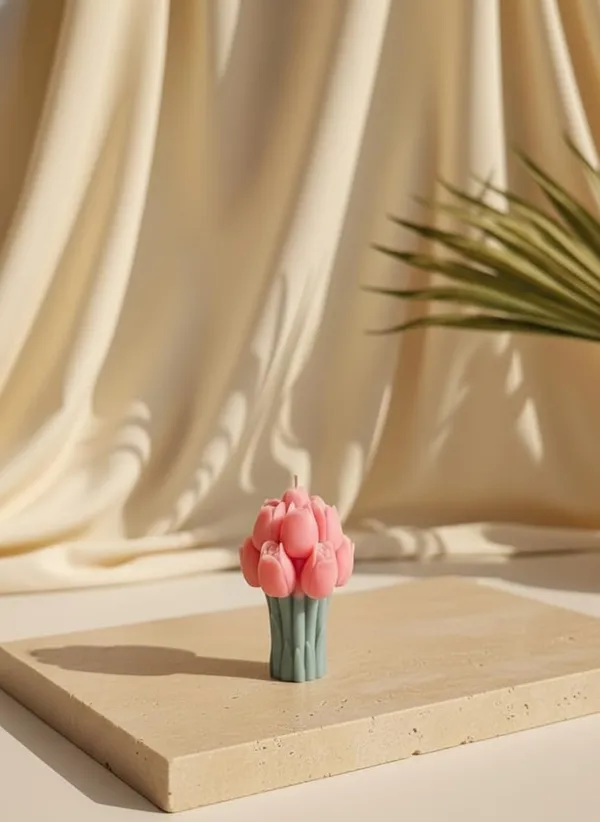 Pink_Handmade_Tulip_Bouquet_Soy_Wax_Candle_Floral_Scented_Candle_For_Home_Decor_Gifting,_PACK_OF_2