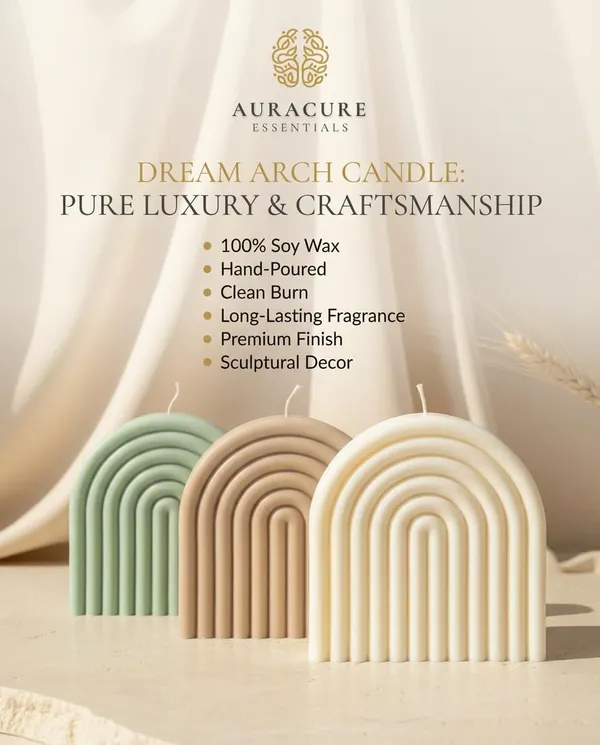White_Dream_Arch_Scented_Candle_Minimal_Pastel_Home_Decor