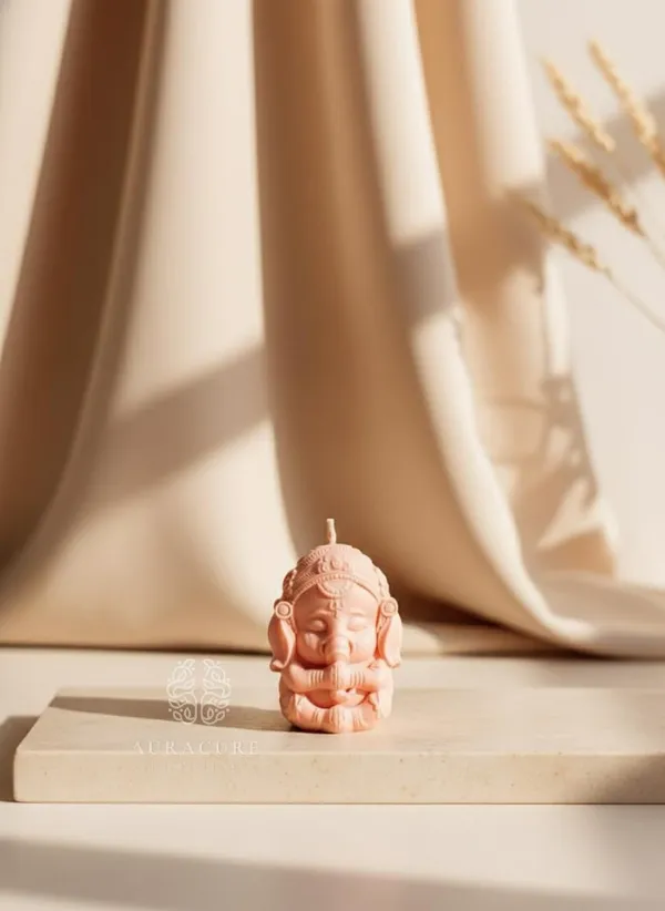 Baby_Pink_Shubh_Labh_Ganesh_Scented_Candle_Spiritual_Home_Mandir_Decor