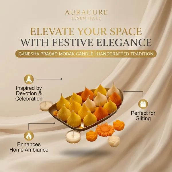 Yellow_Aura_Cure_Handcrafted_Ganesha_Prasad_Modak_Candle_Ganesh_Chaturthi_Festive_Decor_Ganesh_Chaturthi_Pooja_Decor_Festive_Return_Gift_Candles_Pack_Of_4