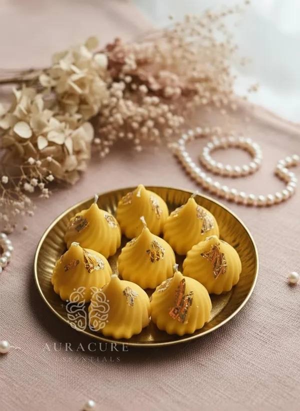 Yellow_Aura_Cure_Handcrafted_Ganesha_Prasad_Modak_Candle_Ganesh_Chaturthi_Festive_Decor_Ganesh_Chaturthi_Pooja_Decor_Festive_Return_Gift_Candles_Pack_Of_4