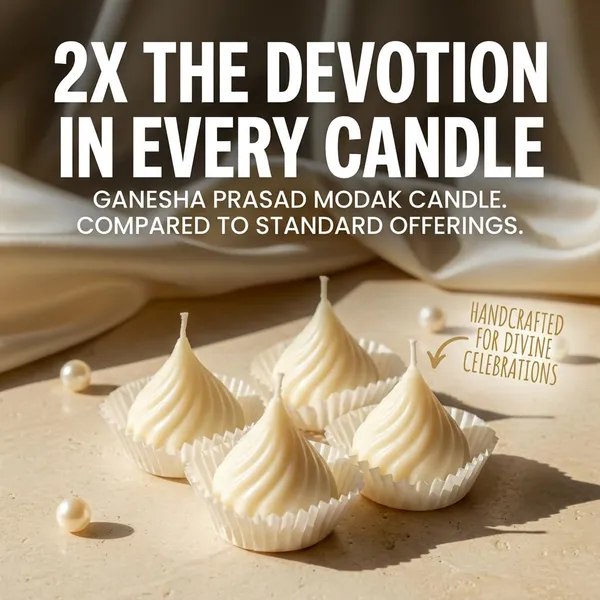 White_Auracure_Handcrafted_Ganesha_Prasad_Modak_Candle_Ganesh_Chaturthi_Festive_Decor_Ganesh_Chaturthi_Pooja_Decor_Festive_Return_Gift_Candles_Pack_Of_4