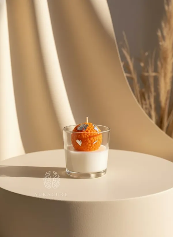 Orange_Tirupati_Laddu_Scented_Candle_Shots_Indian_Dessert_Glass_Candle_Festive_Decor_For_Pooja_And_Celebrations_Pack_Of_2