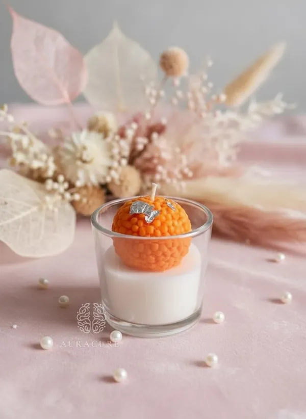 Orange_Tirupati_Laddu_Scented_Candle_Shots_Indian_Dessert_Glass_Candle_Festive_Decor_For_Pooja_And_Celebrations_Pack_Of_2