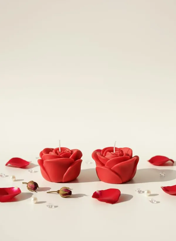 Red_Blushing_Rose_Bud_Candle_Handmade_Floral_Scented_Decor_Candle_Home_Decor_And_Gifting_Pack_Of_2