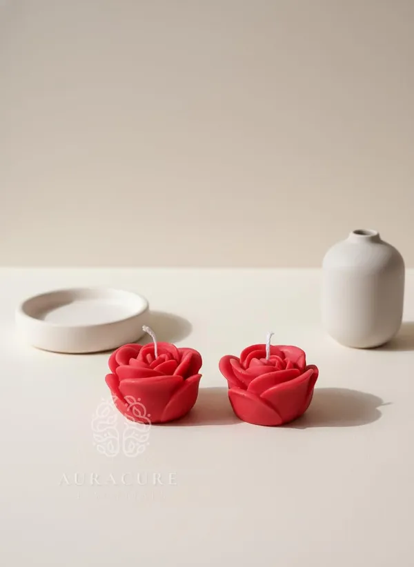 Red_Blushing_Rose_Bud_Candle_Handmade_Floral_Scented_Decor_Candle_Home_Decor_And_Gifting_Pack_Of_2