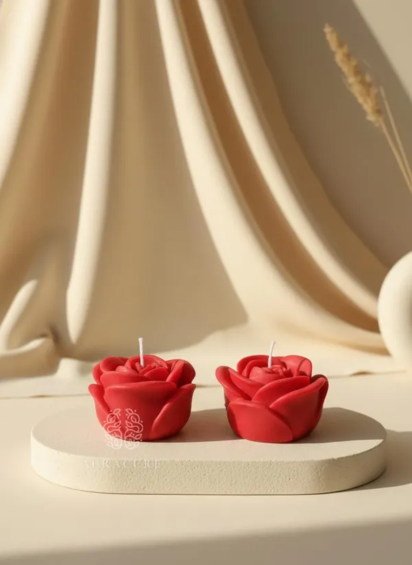 Red_Blushing_Rose_Bud_Candle_Handmade_Floral_Scented_Decor_Candle_Home_Decor_And_Gifting_Pack_Of_2
