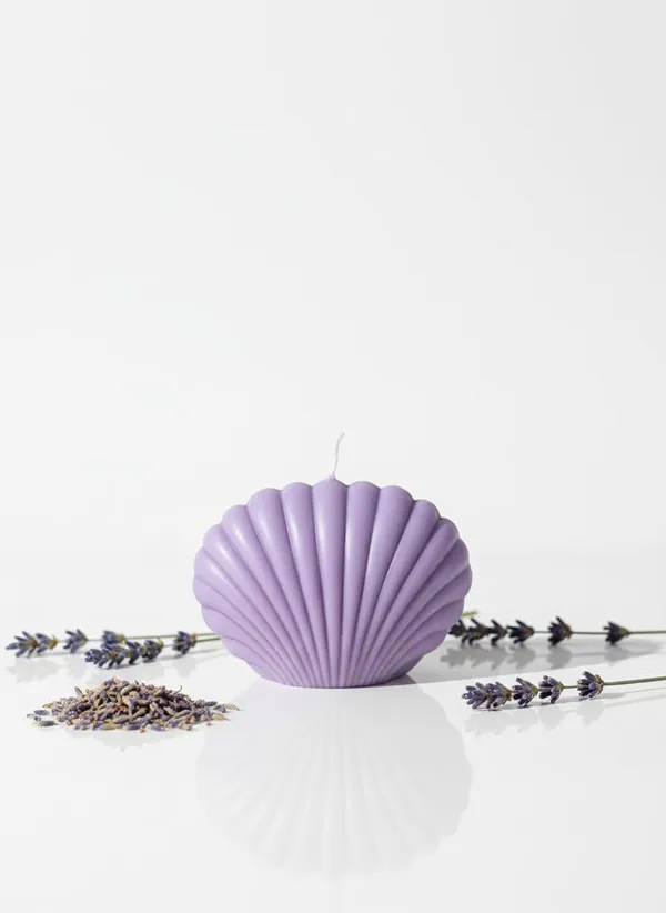 True_Purple_Aura_Cure_Coastal_Seashell_Soy_Candle_Beach_Inspi_Handmade_Decorative_Candle_True__Medium