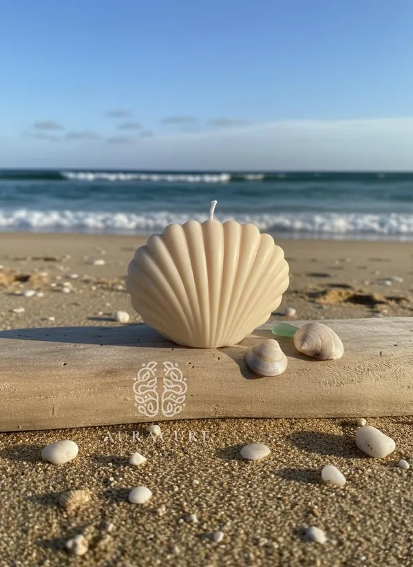 White_Auracure_Coastal_Seashell_Soy_Candle_Beach_Inspi_Handmade_Decorative_Candle__Medium