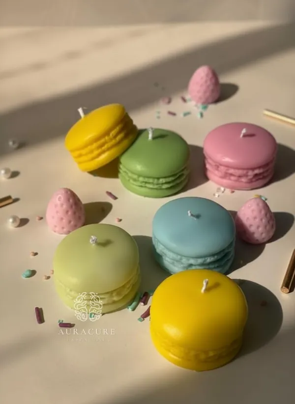 Yellow_Macaron_Candle_Set_Pastel_Dessert_Inspi_Mini_Candles_With_Soft_Fragrance_Perfect_For_Decor_And_Gifting_Pack_Of_2